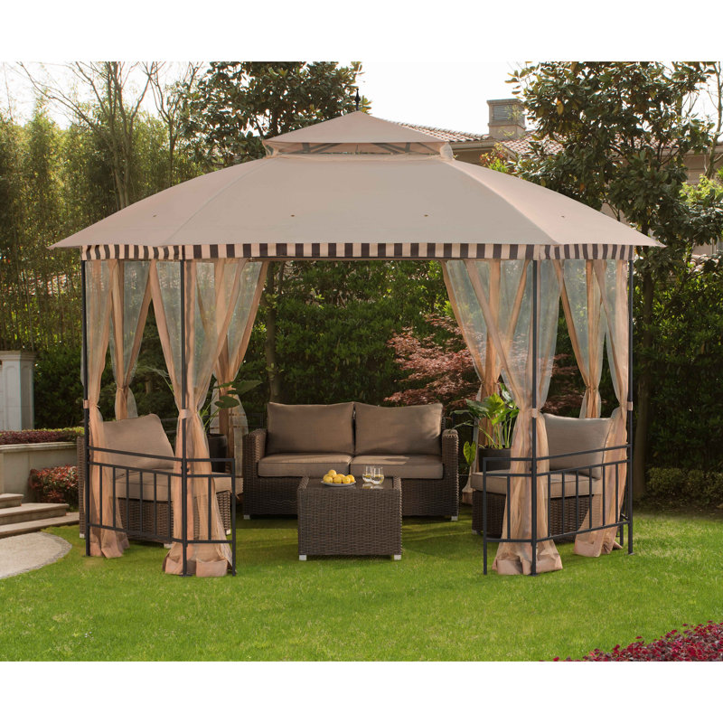 Sunjoy Meijer 10 Ft. W x 12 Ft. D Metal Patio Gazebo & Reviews